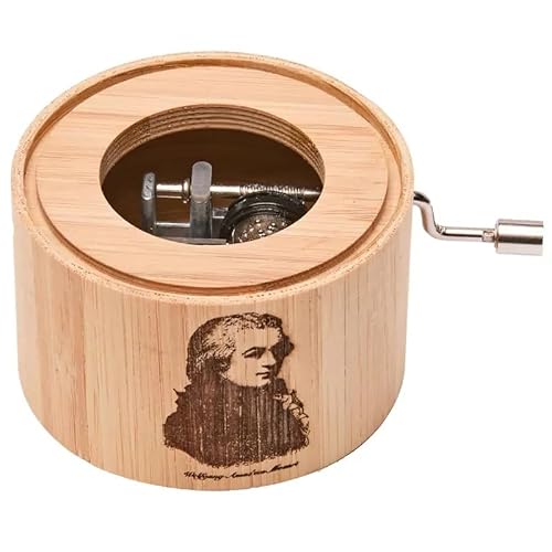 Spieluhr aus Bambus mit der Melodie: Eine kleine Nachtmusik von W. A. Mozart - music box von Kurbelwerk green-line, Motiv-Edition