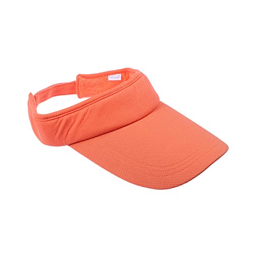 VORCOOL Sport Visor Cap Unisex Kappe UV Schutz Einstellbar für Sommer Tennis Golf Radfahren Angeln Laufen Jogging (Orange)