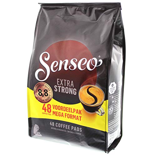 Senseo Kaffeepads Extra Dark / Extra Kräftig, Intensiver und Vollmundiger Geschmack, Kaffee, neues Design, 5er Pack, 5 x 48 Pads