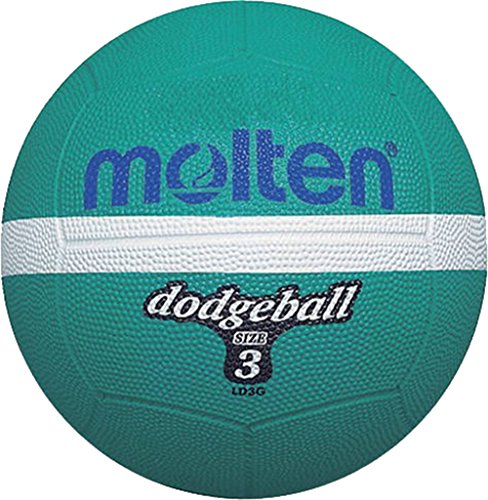Molten Size 3 Green Rubber Dodgeball (Grün-Größe 3), Einheitsgröße