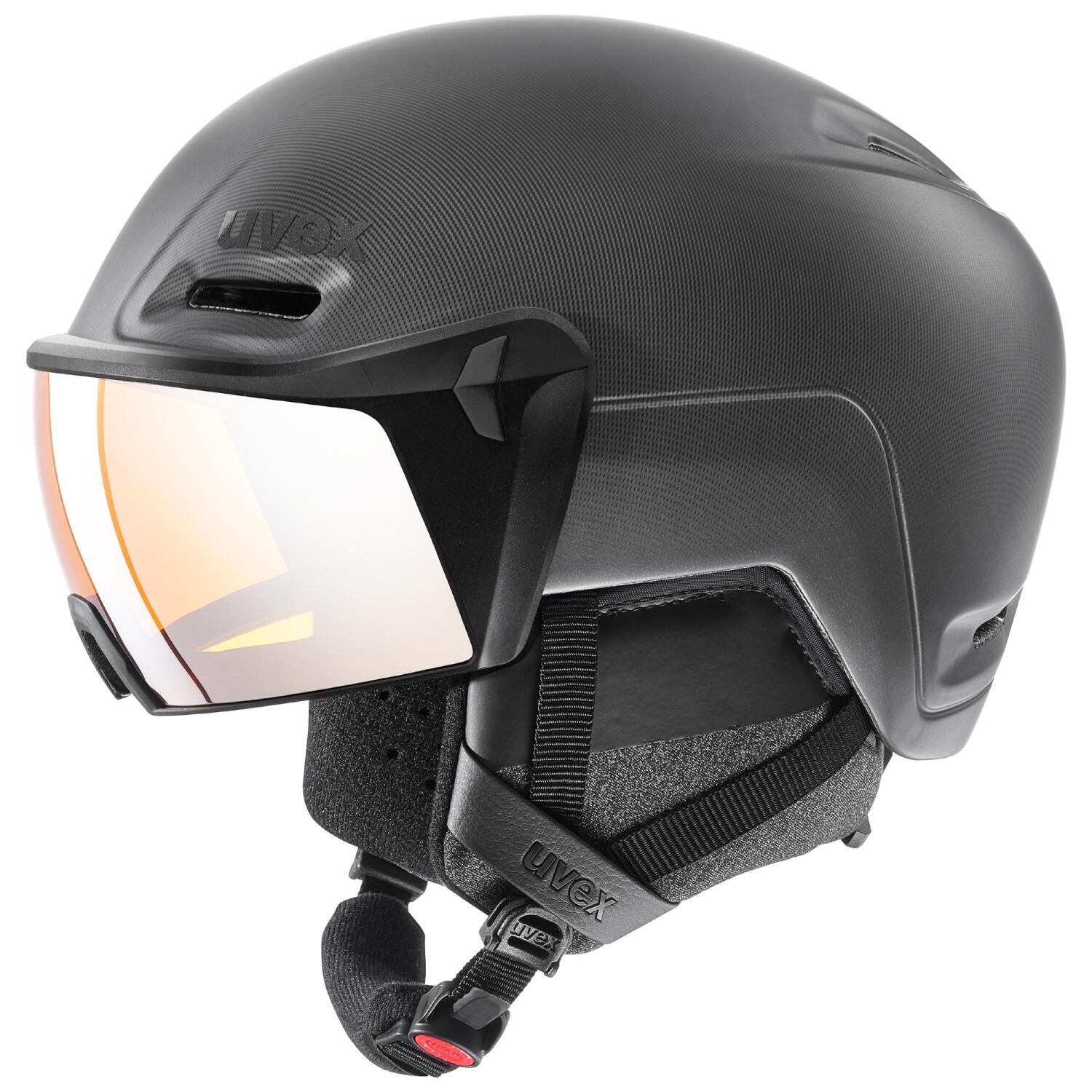 uvex HLMT 700 Visor Skihelm (52-55 cm, 20 black mat)