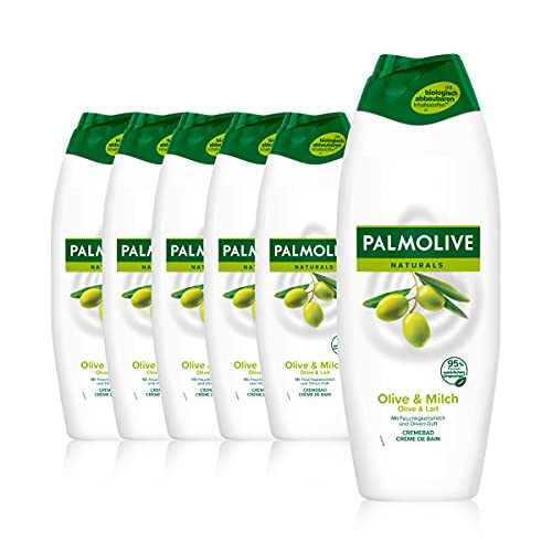 Palmolive Cremebad Naturals Olive & Milch 6x650ml - Schaumbad für ein sanftes Hautgefühl