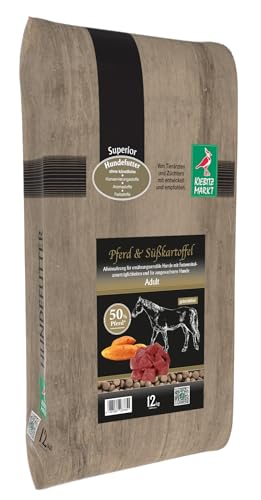 Kiebitzmarkt Superior Hundefutter Trockenfutter Adult Pferd + Süßkartoffel getreidefrei (12 kg)