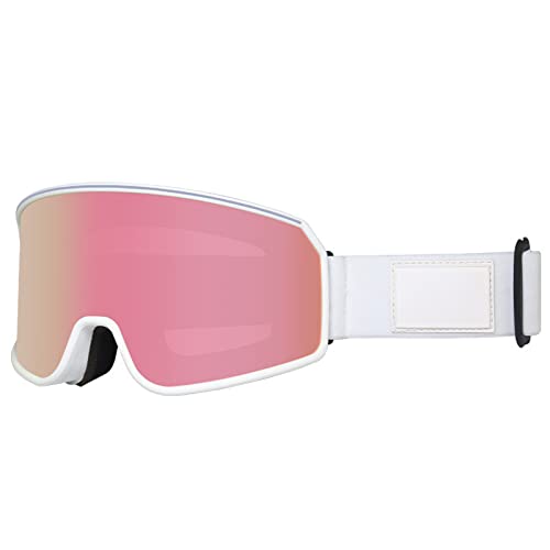 Snowboardbrille, UV-Schutz, doppellagig, Anti-Beschlag-Skibrille, großer Rahmen, Schneebrille für Herren und Damen, Doppelschicht-Skibrille, Anti-Beschlag-Skibrille, Snowboardbrille für Männer und