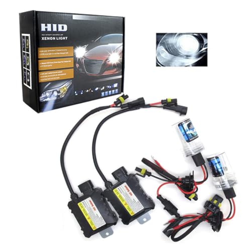 BOOMBOOST HID Xenon-Brenner kit H4 Xenon-Licht Ballasts Entladungslampe Schlank HID Lampen Scheinwerfer Nachrüstsatz Set Schnellstart Ersatzlampen 12V 55W 6000K