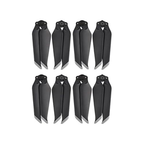 MNCXMOBA Propeller 8743 Low-Noise Requisiten Quick-Release Folding Blade Prop Zubehör Drone Teile for D-JI Mavic 2 Pro Zoom (Size : 4pairs Silver Stripe)
