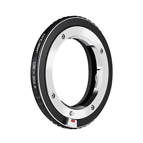 K&F Concept L/M-EOS R Bajonettadapter Objektiv Ring für Leica M LM Objektiv auf Canon EOS R-Mount Spiegellose Vollformatkamera Canon EOS RF RP
