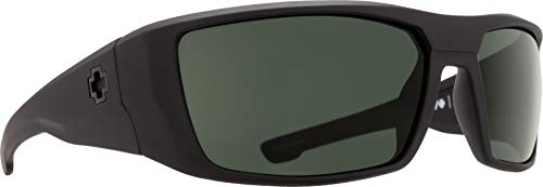 Spy Sonnenbrille Dirk, Soft Matte Black-Happy Grey Green, One size, SPYGLA_DIRK