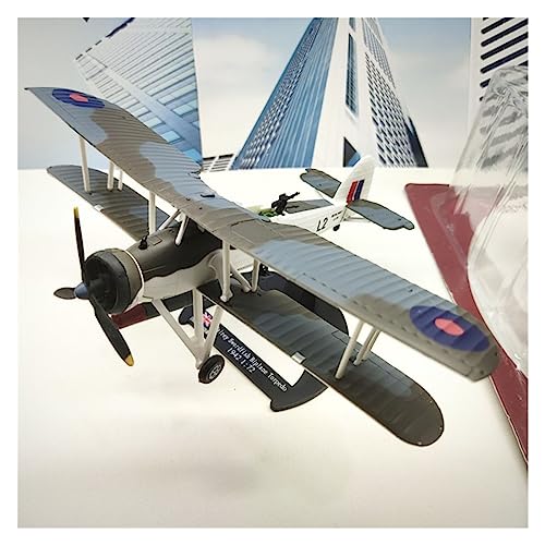 Flugzeuge Outdoor Toy Druckgusslegierung 1/72 Zweiter Weltkrieg Fairey Swordfish Doppeldecker 1942 Air Force Fighter Classic Aircraft Flugzeugmodelle