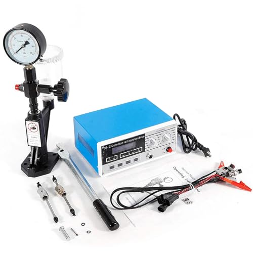 PtaTt CR-C Common Rail Injector Tester + S60H Fuel Nozzle, Multifunction Diesel Injector Testing Machine, Common Rail Injector Tester Kit for 6190/6200/6170 Diesel