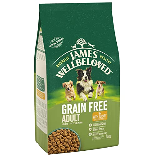 James Wellbeloved Turkey & Veg Adult Dog Food 1.5kg