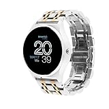 X-WATCH JOLI XW PRO Damen Smartwatch mit Blutdruckmessung-Fitness Watch-Shiny Silver 54059