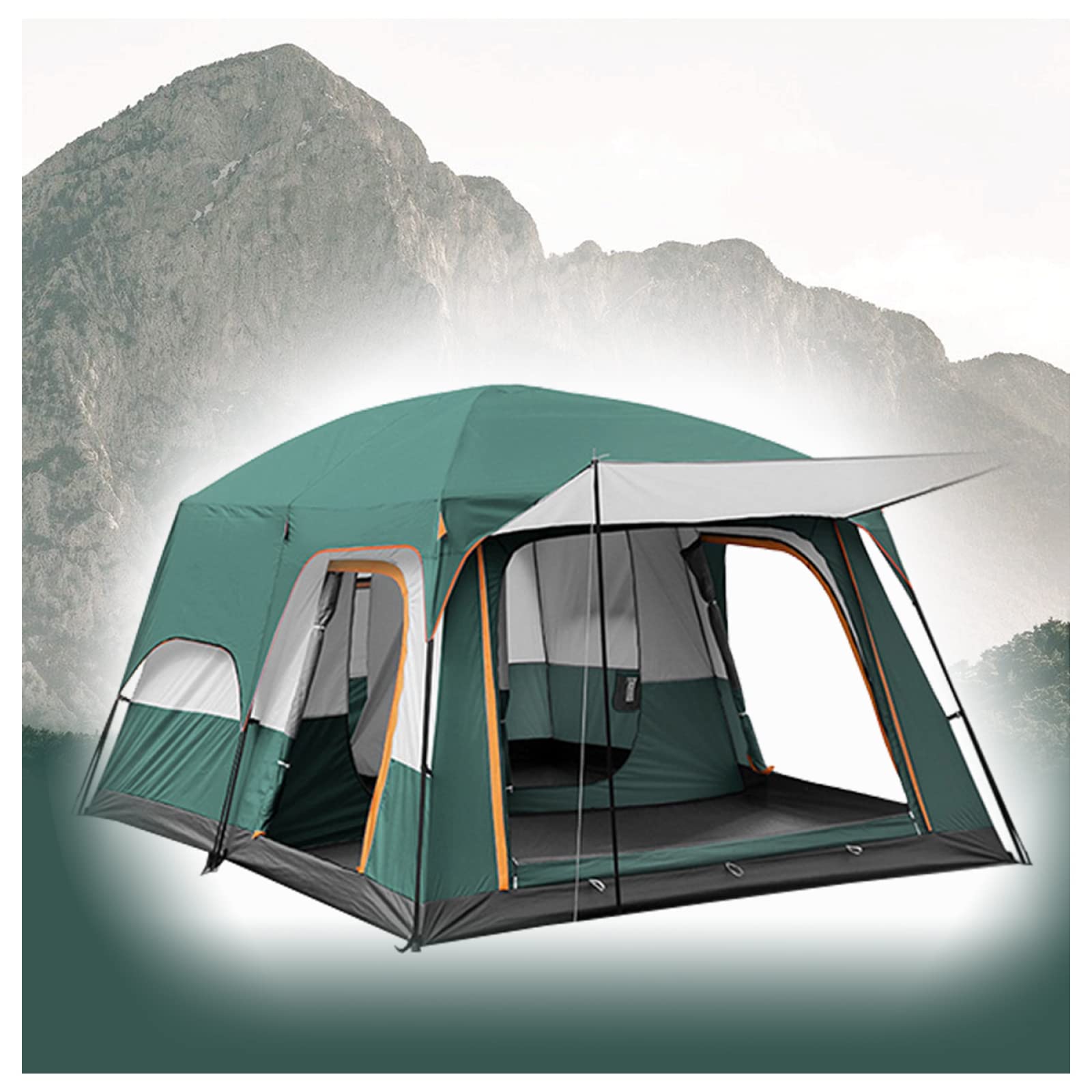 Zelt Camping 5 bis 8 Personen Belüftung, Sonnenschutzzelt Leichte, robuste Campingzelte für Familiencamping, Wanderparty
