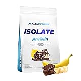 ALLNUTRITION Isolate Whey Protein Powder Muskelaufbau - Nahrungsergänzungsmittel mit verzweigten Aminosäuren BCAA Pure Isolate Bodybuilding Shake - Glutenfrei 908g Schoko Banane