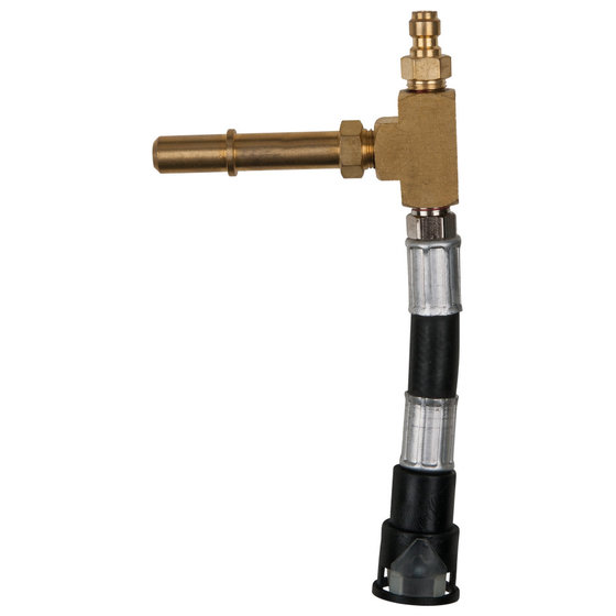 KS Tools 150.2366 Manometer-Anschlussschlauch mit 1/4" Schlauchanschluss inklusive Druckablassventil transparenten Schlauch
