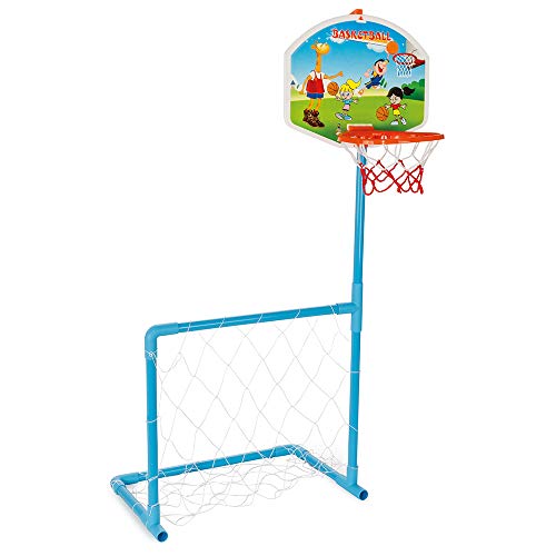 Pilsan 03-392 Magic Basketball und Fußball Set, weiß, 70 x 80 x 122cm (wlh)