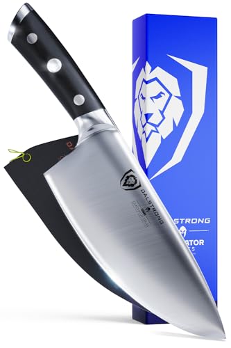 DALSTRONG Herb & Salad Rocking Mincing Knife - 7" - Gladiator Series - German HC Steel - w/Sheath - NSF Certified