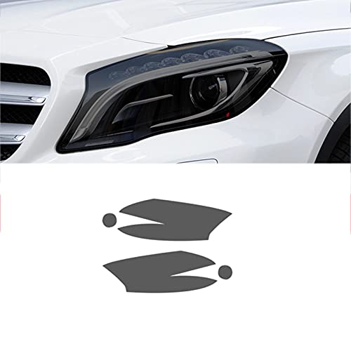 Für Mercedes Benz GLA Klasse X156 H247 GLA45 200 250 AMG, Autoscheinwerfer Schutzfolie Transparent Schwarz TPU Aufkleber