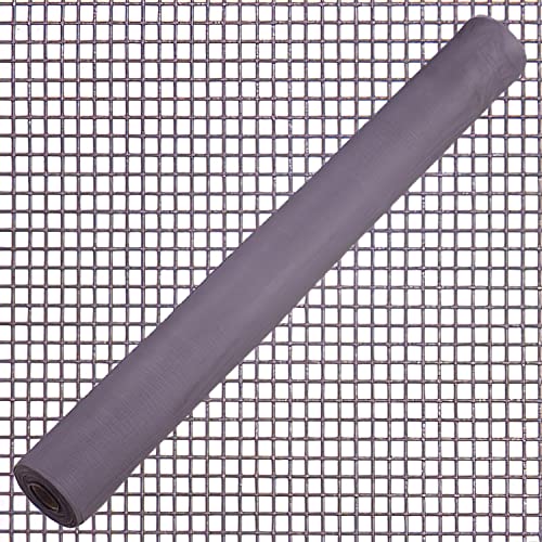 Moskitonetzstoff, Fiberglas, grau, 18 x 16/100 cm, Rolle 50 m.