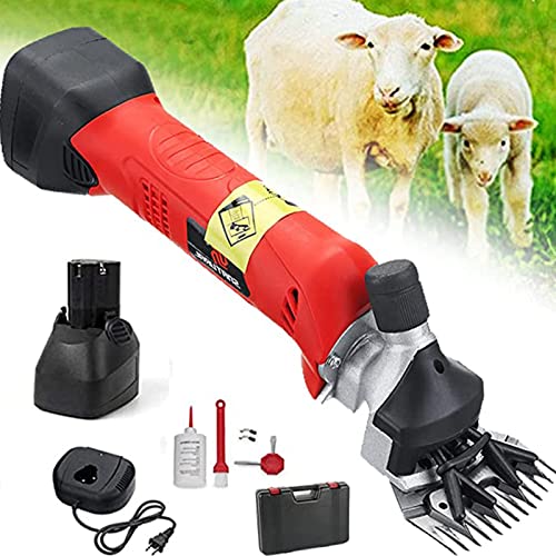 Schafscheren für Haustiere und Nutztiere, elektrisches Schermaschinenset mit eingebauter wiederaufladbarer Lithiumbatterie f
