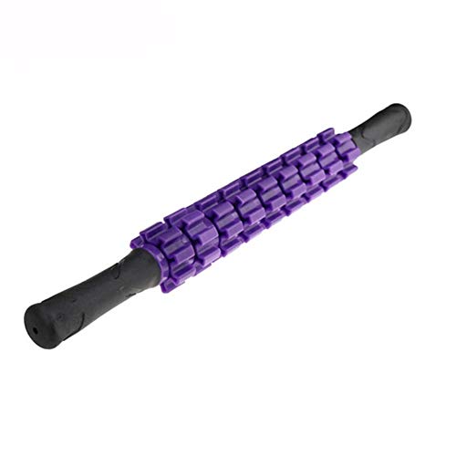 Faszienrolle Wirbelsäule Rückenrolle Hochdichte Fitness Roller Trigger Point Foam Roller Rollenmassagegerät Weichschaumwalze Schaumstoffrolle purple,43cm-47cm