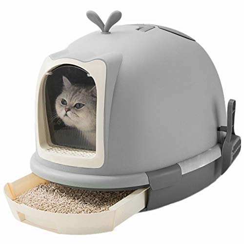 Katzenklo Persönlichkeit Großraum-Katzentoilette Kreative, vollständig umschlossene Katzentoilette Haushaltskatzentoilette im Freien Cat Litter Box