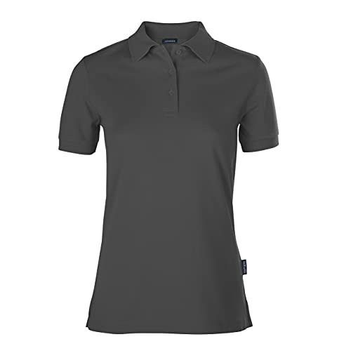 HRM Damen Luxury W Poloshirt, Grau (Dark Grey 06-Darkgrey), Medium
