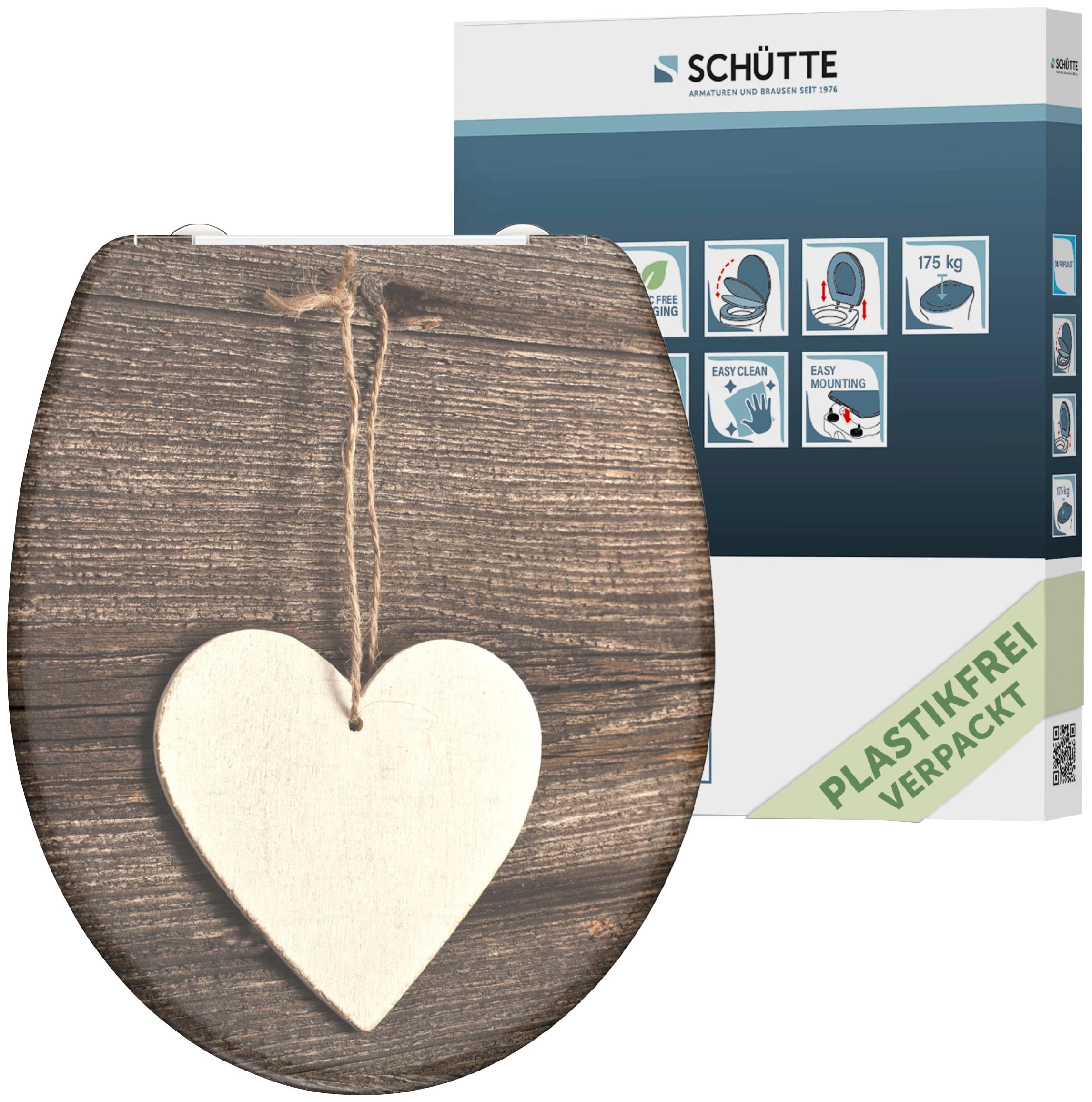 Schütte WC-Sitz "Wood Heart"