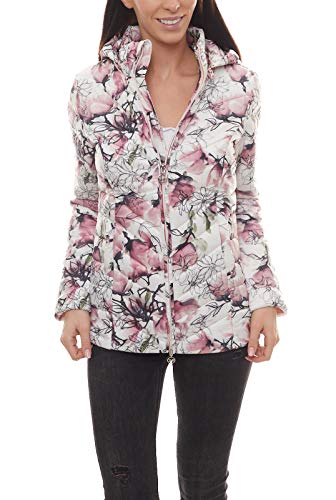 Guido Maria Kretschmer Daunen-Jacke Gesteppte Damen Outdoor-Jacke mit Blumen-Print Frühlings-Jacke Trend-Jacke Bunt, Größe:40