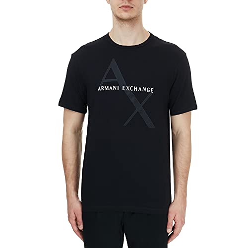 Armani Exchange Herren 8NZT76 T-Shirt, Schwarz (Black 1200), Large