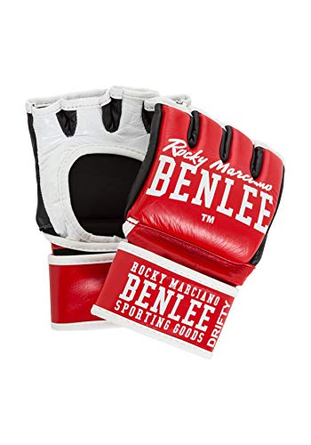 BENLEE Rocky Marciano Unisex – Erwachsene DRIFTY Leather MMA Gloves, Red, XL