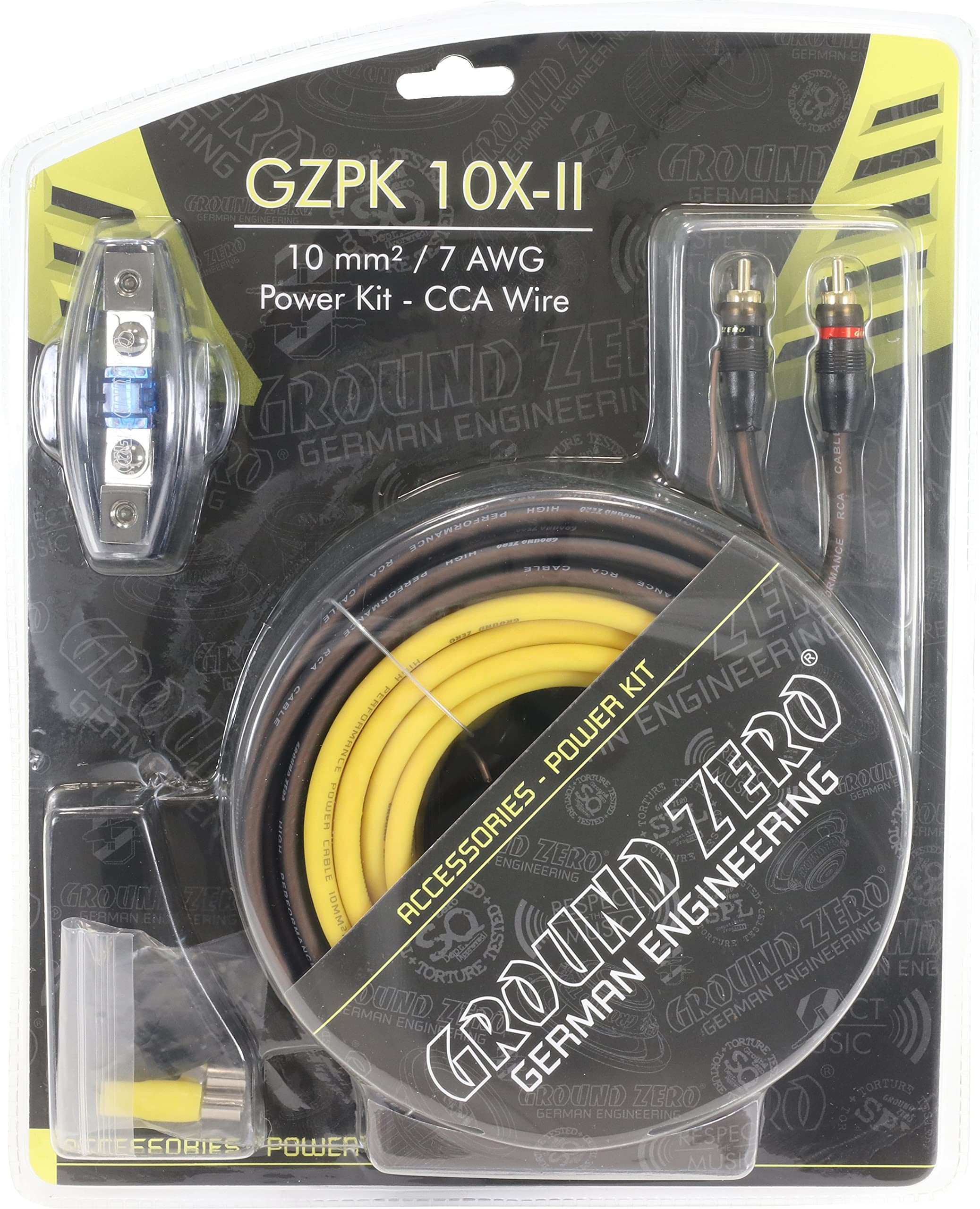 GROUND ZERO GZPK10X-II 10mm Kabelset - Kabelkit CarHifi Anschlusset