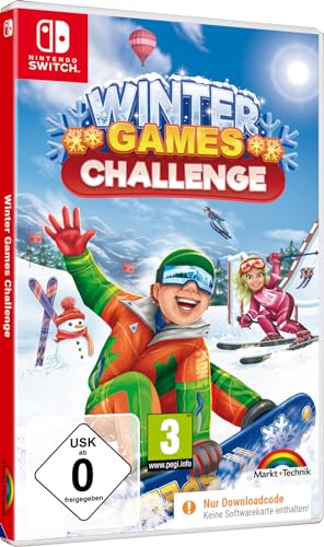 Winter Games Challenge - 8 Sportarten - Snowboard, Alpin, Riesenslalom, Skispringen, Curling, Rennrodeln, Bobfahren, Trickski für Switch