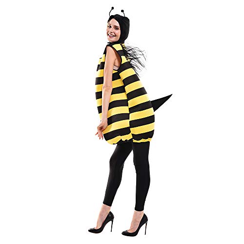 EraSpooky Biene Kostüm Halloween Bienchen Bienenkostüm für Erwachsene Unisex