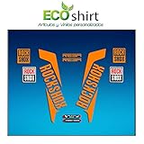 Ecoshirt I1-DUEB-78RO Federgabel Stickers Fork Rockshox Reba 2016 Am33 Aufkleber Decals Adesivi Bike BTT MTB Cycle, 73,7 cm, Orange/Orange 73,9 cm (29 Zoll)