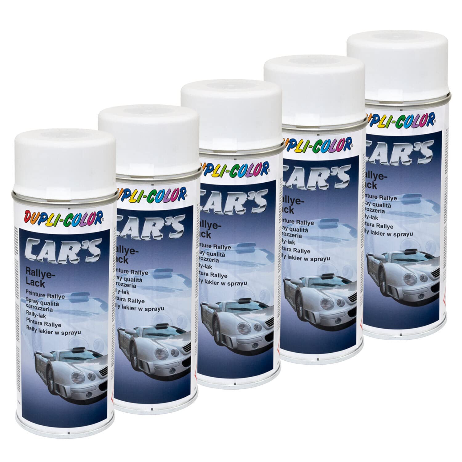 Lackspray Spraydose Sprühlack Cars Dupli Color 651953 weiss matt 5 X 400 ml