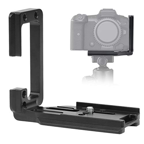 Kamera-Schnellwechselplatte, Kamera CNC-Aluminiumlegierung L-förmiger Halterungsgriff mit 1/4 Zoll Schraube Passend für Canon EOS-R5