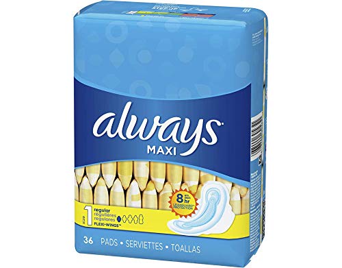 Always Maxi Pads, Regular Protection with Flexi-Wings, by Always