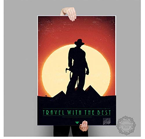 Plakat Indiana Jones Plakat Abenteuer Klassiker Filmplakate Und Drucke Leinwand Malerei Wandkunst Bild Wohnkultur 50 * 70Cm No Frame
