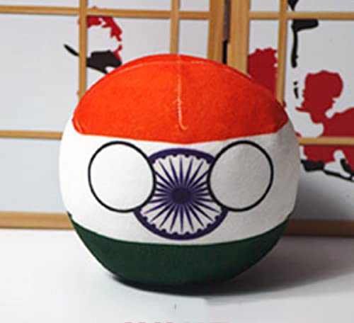 20 cm Polandball Plüschpuppen, Countryball USSR Usa Country Ball Stofftier, Anime Plüschkissen, Geburtstagsgeschenke Für Jungen Mädchen Indien