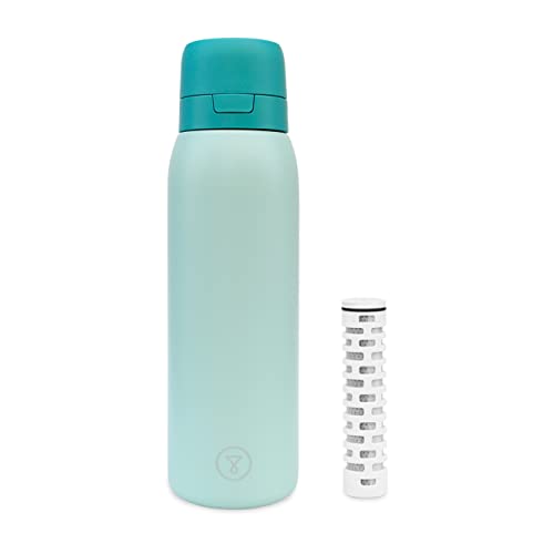 TAPP Water BottlePro - Wiederverwendbare Wasserfilterflasche Filtert +80 Schadstoffe, BPA frei. Nachhaltige Kartuschen und luftdichter Verschluss. 750 ml. Filterflasche + 1 Kartusche (Grün)