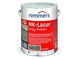 Remmers HK-Lasur Grey-Protect graphitgrau, 5 Liter, Holzlasur für Vergrauung außen, 3 Holzschutz Produkte in einem, Feuchtigkeit- und UV-Schutz