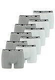 HEAD Herren Boxershorts Unterhosen Unterwäsche 10P (Grey Combo, M)