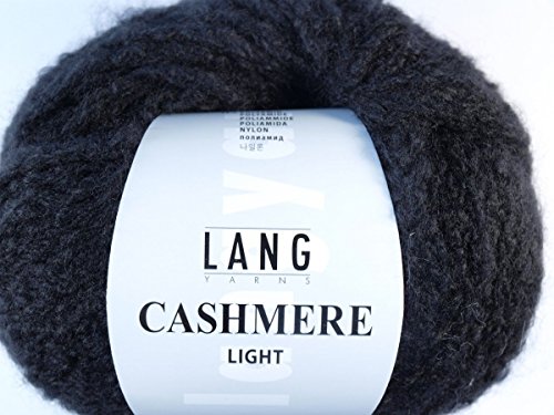 LANG YARNS Cashmere Light - Farbe: Schwarz (0004) - 25 g / ca. 85 m Wolle