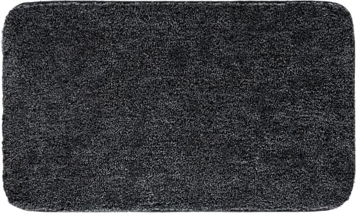 Grund Melange Badteppich, Acryl, Anthrazit, 70x120 cm