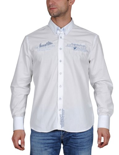 iQ-UV Herren Hemd Dive Club Shirt Grand Bleu, White, XL