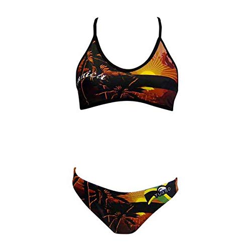 Turbo Damen Jamaica Bikini-Unterteile, Multicolore, 4
