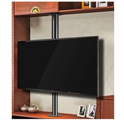 Verstellbare, neigbare und schwenkbare TV-Deckenhalterung, um 360 Grad drehbarer Rahmen – LCD-TV-Bodenständer, drehbares Trennwandregal, drehbarer TV-Schrank, drehbare Basis, 32–75 Zoll LED-Bildschirm
