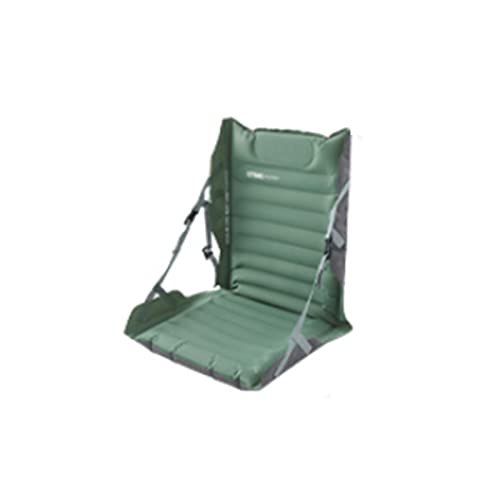 ALEEIK Aufblasbare Isomatte, aufblasbare Outdoor-Matte mit Rückenlehne für bequemes Camping (Spring rain Green)