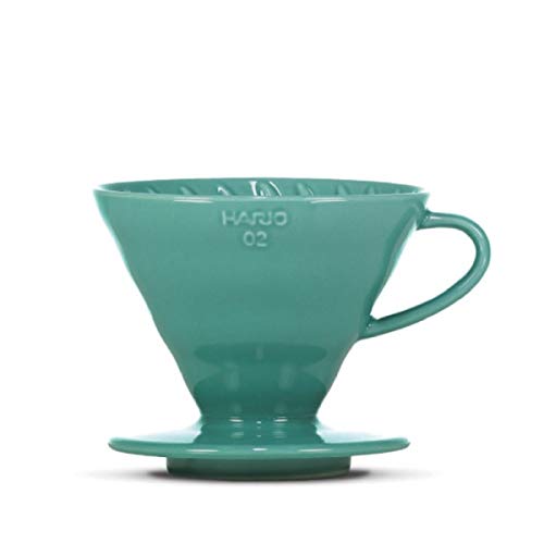 Kaffeefilter/Handfilter V60 aus Porzellan Größe 02 Turquoise Green von HARIO